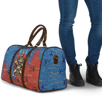 Bes Travel Bag Ancient Egyptian Hieroglyphs and Sacred Symbols Ancient Myth - Wonder Print Shop