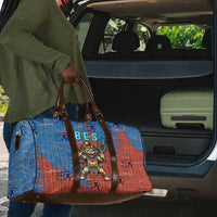 Bes Travel Bag Ancient Egyptian Hieroglyphs and Sacred Symbols Ancient Myth - Wonder Print Shop