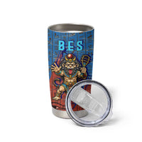 Bes Tumbler Cup Ancient Egyptian Hieroglyphs and Sacred Symbols Ancient Myth - Wonder Print Shop