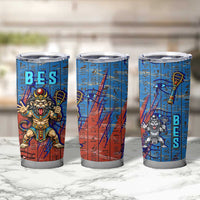 Bes Tumbler Cup Ancient Egyptian Hieroglyphs and Sacred Symbols Ancient Myth - Wonder Print Shop