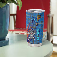 Bes Tumbler Cup Ancient Egyptian Hieroglyphs and Sacred Symbols Ancient Myth - Wonder Print Shop