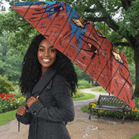 Bes Umbrella Ancient Egyptian Hieroglyphs and Sacred Symbols Ancient Myth - Wonder Print Shop