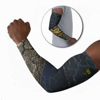Geb Arm Sleeves Ancient Egyptian Cracked Earth and Wheat Illustration Egyptian Earth God - Wonder Print Shop