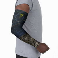 Geb Arm Sleeves Ancient Egyptian Cracked Earth and Wheat Illustration Egyptian Earth God - Wonder Print Shop