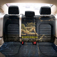 Geb Back Car Seat Cover Ancient Egyptian Cracked Earth and Wheat Illustration Egyptian Earth God - Wonder Print Shop