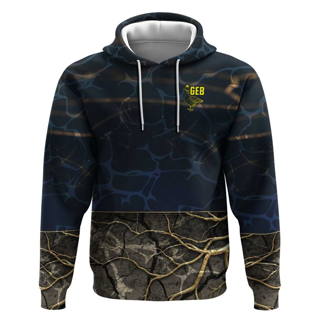 Geb Hoodie Ancient Egyptian Cracked Earth and Wheat Illustration Egyptian Earth God - Wonder Print Shop