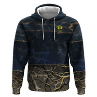 Geb Hoodie Ancient Egyptian Cracked Earth and Wheat Illustration Egyptian Earth God - Wonder Print Shop