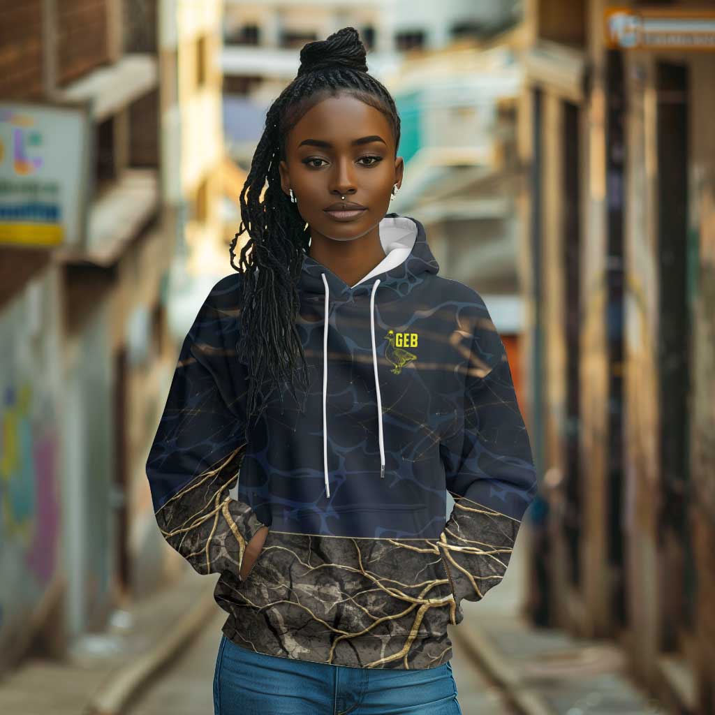 Geb Hoodie Ancient Egyptian Cracked Earth and Wheat Illustration Egyptian Earth God - Wonder Print Shop
