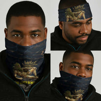 Geb Neck Gaiter Ancient Egyptian Cracked Earth and Wheat Illustration Egyptian Earth God - Wonder Print Shop