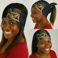 Geb Neck Gaiter Ancient Egyptian Cracked Earth and Wheat Illustration Egyptian Earth God - Wonder Print Shop
