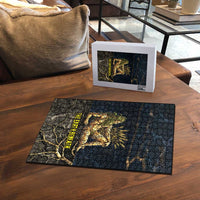 Geb Puzzle Ancient Egyptian Cracked Earth and Wheat Illustration Egyptian Earth God - Wonder Print Shop