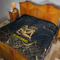 Geb Quilt Ancient Egyptian Cracked Earth and Wheat Illustration Egyptian Earth God - Wonder Print Shop