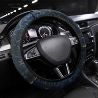 Geb Steering Wheel Cover Ancient Egyptian Cracked Earth and Wheat Illustration Egyptian Earth God - Wonder Print Shop
