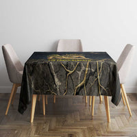 Geb Tablecloth Ancient Egyptian Cracked Earth and Wheat Illustration Egyptian Earth God - Wonder Print Shop