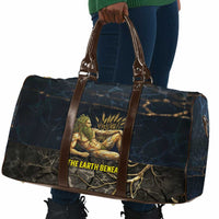 Geb Travel Bag Ancient Egyptian Cracked Earth and Wheat Illustration Egyptian Earth God - Wonder Print Shop