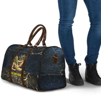 Geb Travel Bag Ancient Egyptian Cracked Earth and Wheat Illustration Egyptian Earth God - Wonder Print Shop