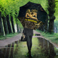 Geb Umbrella Ancient Egyptian Cracked Earth and Wheat Illustration Egyptian Earth God - Wonder Print Shop