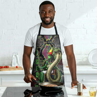 Geb Ancient Egyptian Apron with Serpent Throne and Snake Skin Texture Egyptian Earth God Tribute - Wonder Print Shop