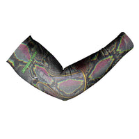 Geb Ancient Egyptian Arm Sleeves with Serpent Throne and Snake Skin Texture Egyptian Earth God Tribute - Wonder Print Shop