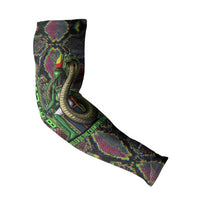 Geb Ancient Egyptian Arm Sleeves with Serpent Throne and Snake Skin Texture Egyptian Earth God Tribute - Wonder Print Shop