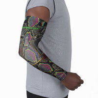 Geb Ancient Egyptian Arm Sleeves with Serpent Throne and Snake Skin Texture Egyptian Earth God Tribute - Wonder Print Shop