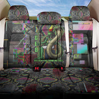 Geb Ancient Egyptian Back Car Seat Cover with Serpent Throne and Snake Skin Texture Egyptian Earth God Tribute - Wonder Print Shop