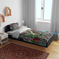 Geb Ancient Egyptian Bedding Set with Serpent Throne and Snake Skin Texture Egyptian Earth God Tribute - Wonder Print Shop