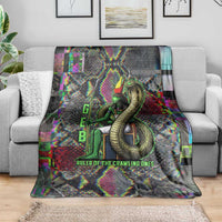 Geb Ancient Egyptian Blanket with Serpent Throne and Snake Skin Texture Egyptian Earth God Tribute - Wonder Print Shop