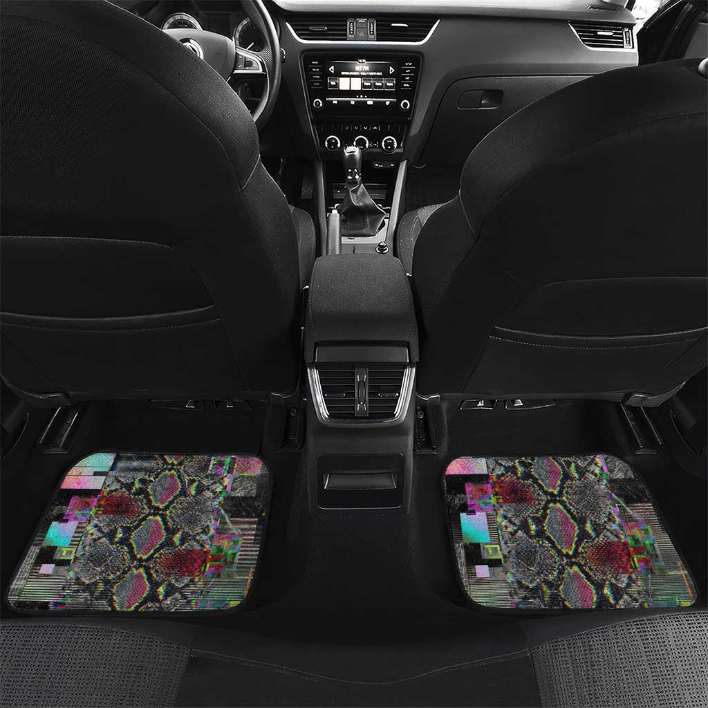 Geb Ancient Egyptian Car Mats with Serpent Throne and Snake Skin Texture Egyptian Earth God Tribute - Wonder Print Shop