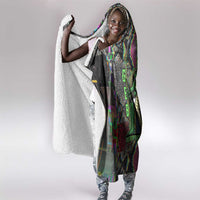 Geb Ancient Egyptian Hooded Blanket with Serpent Throne and Snake Skin Texture Egyptian Earth God Tribute - Wonder Print Shop