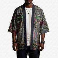 Geb Ancient Egyptian Kimono with Serpent Throne and Snake Skin Texture Egyptian Earth God Tribute - Wonder Print Shop