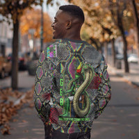 Geb Ancient Egyptian Sweatshirt with Serpent Throne and Snake Skin Texture Egyptian Earth God Tribute - Wonder Print Shop