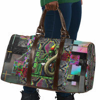 Geb Ancient Egyptian Travel Bag with Serpent Throne and Snake Skin Texture Egyptian Earth God Tribute - Wonder Print Shop