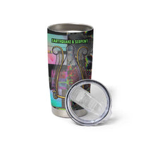Geb Ancient Egyptian Tumbler Cup with Serpent Throne and Snake Skin Texture Egyptian Earth God Tribute - Wonder Print Shop