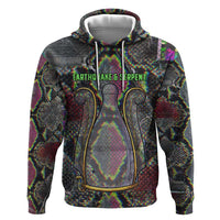Geb Ancient Egyptian Zip Hoodie with Serpent Throne and Snake Skin Texture Egyptian Earth God Tribute - Wonder Print Shop