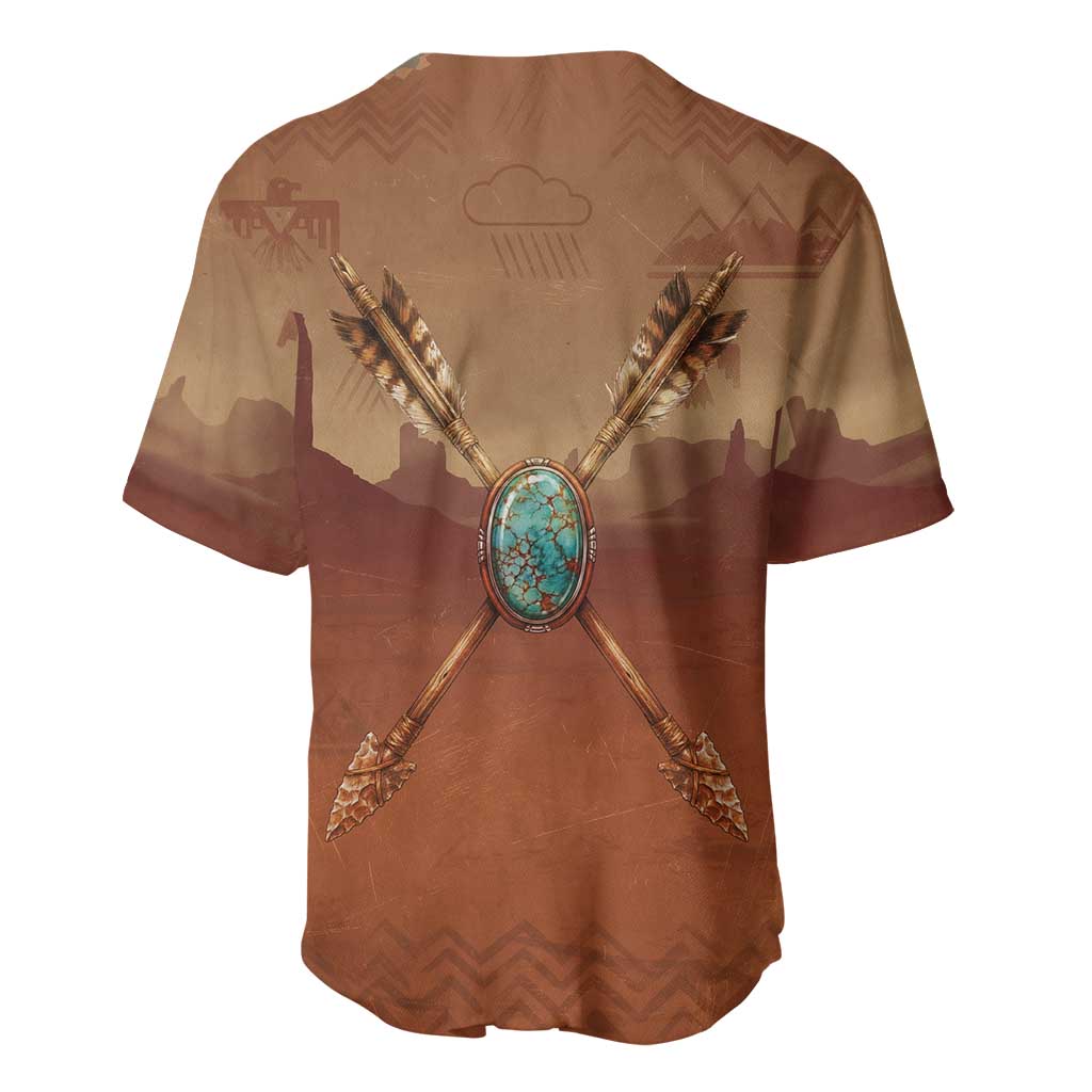 Geronimo Native American Baseball Jersey Rifle and Desert Landscape Native American Warrior - Wonder Print Shop