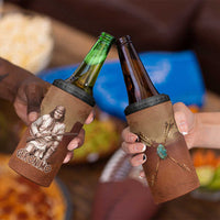 Geronimo Native American 4 in 1 Can Cooler Tumbler Rifle and Desert Landscape Native American Warrior - Wonder Print Shop