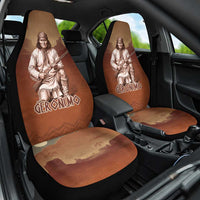 Geronimo Native American Car Seat Cover Rifle and Desert Landscape Native American Warrior - Wonder Print Shop