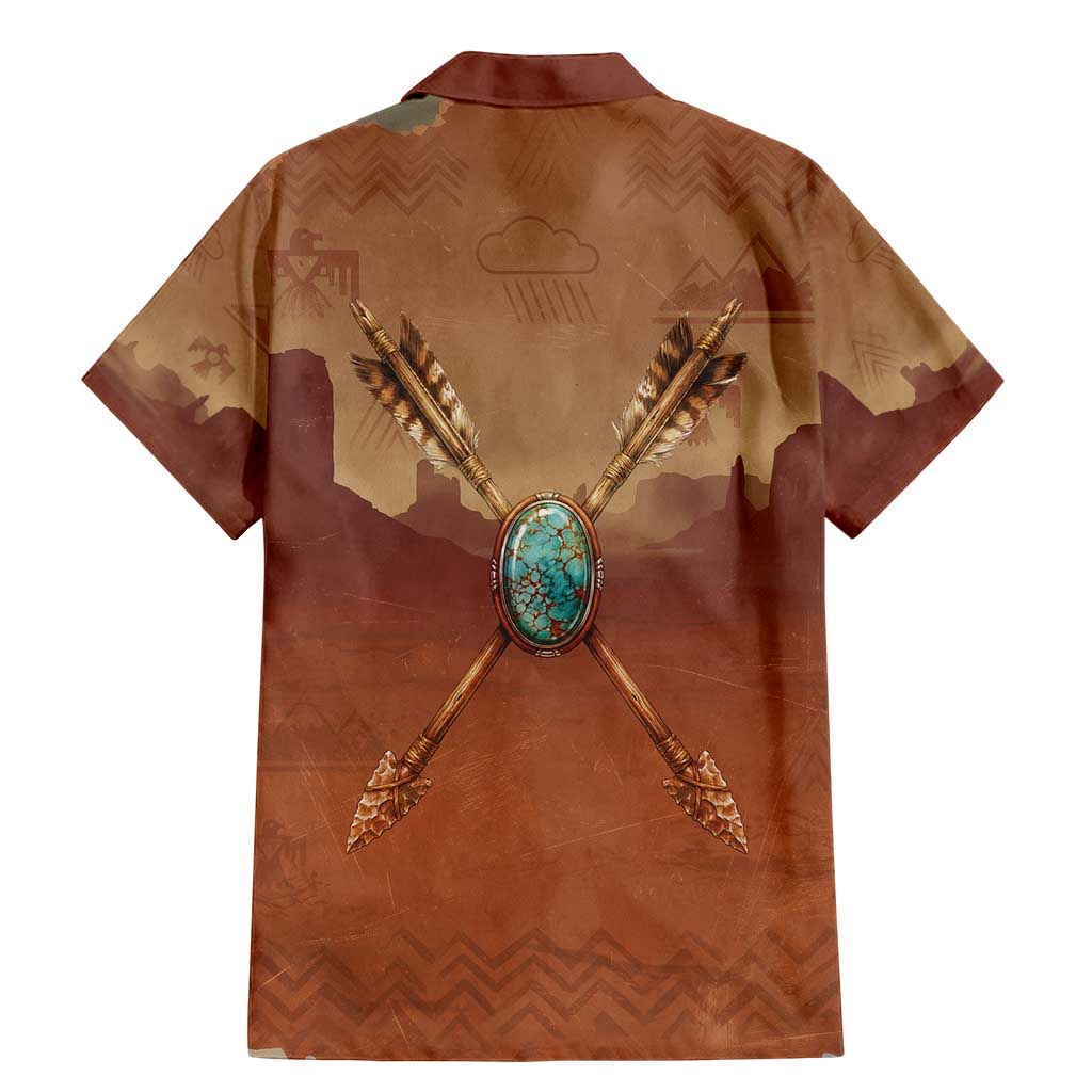 Geronimo Native American Family Matching Mermaid Dress and Hawaiian Shirt Rifle and Desert Landscape Native American Warrior - Wonder Print Shop