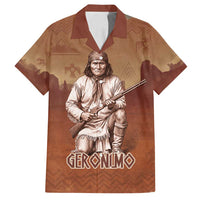Geronimo Native American Family Matching Puletasi and Hawaiian Shirt Rifle and Desert Landscape Native American Warrior - Wonder Print Shop