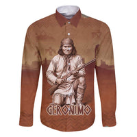Geronimo Native American Family Matching Puletasi and Hawaiian Shirt Rifle and Desert Landscape Native American Warrior - Wonder Print Shop
