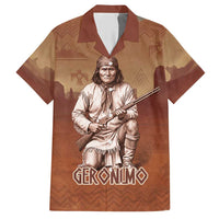 Geronimo Native American Hawaiian Shirt Rifle and Desert Landscape Native American Warrior - Wonder Print Shop