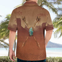Geronimo Native American Hawaiian Shirt Rifle and Desert Landscape Native American Warrior - Wonder Print Shop