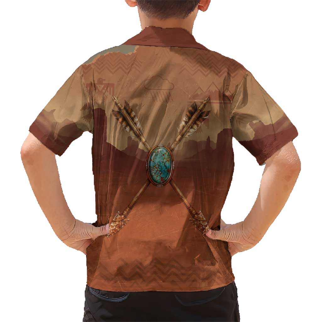Geronimo Native American Hawaiian Shirt Rifle and Desert Landscape Native American Warrior - Wonder Print Shop
