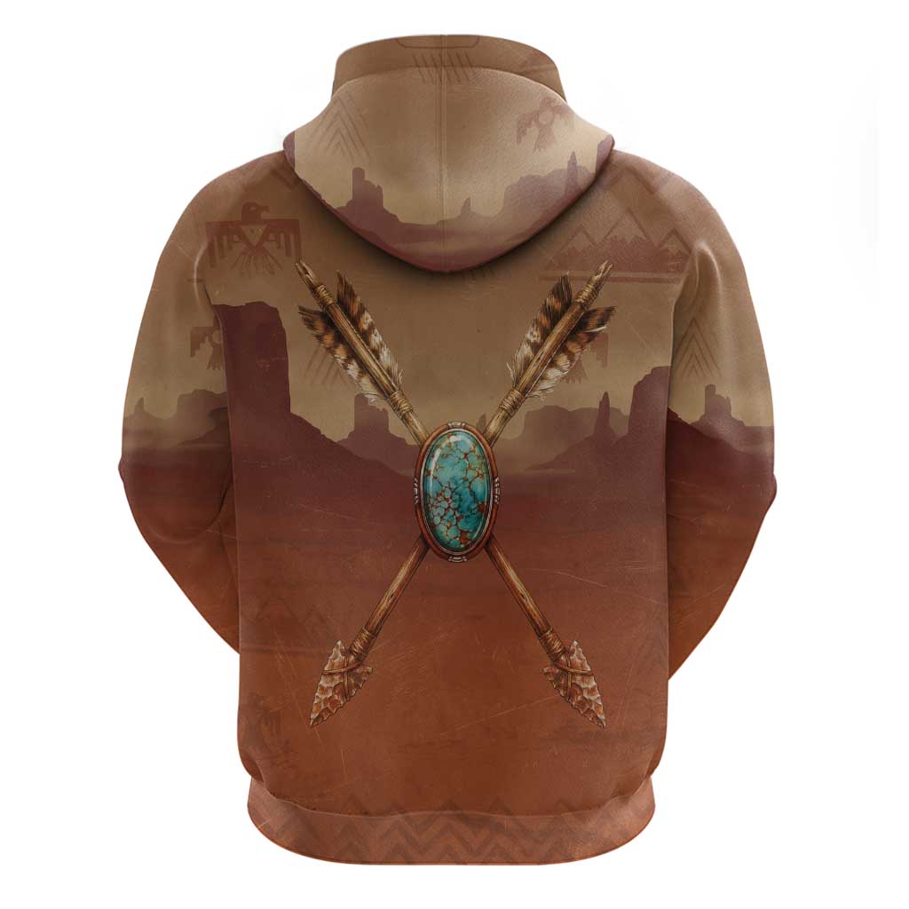 Geronimo Native American Hoodie Rifle and Desert Landscape Native American Warrior - Wonder Print Shop