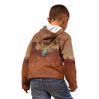 Geronimo Native American Kid Hoodie Rifle and Desert Landscape Native American Warrior - Wonder Print Shop