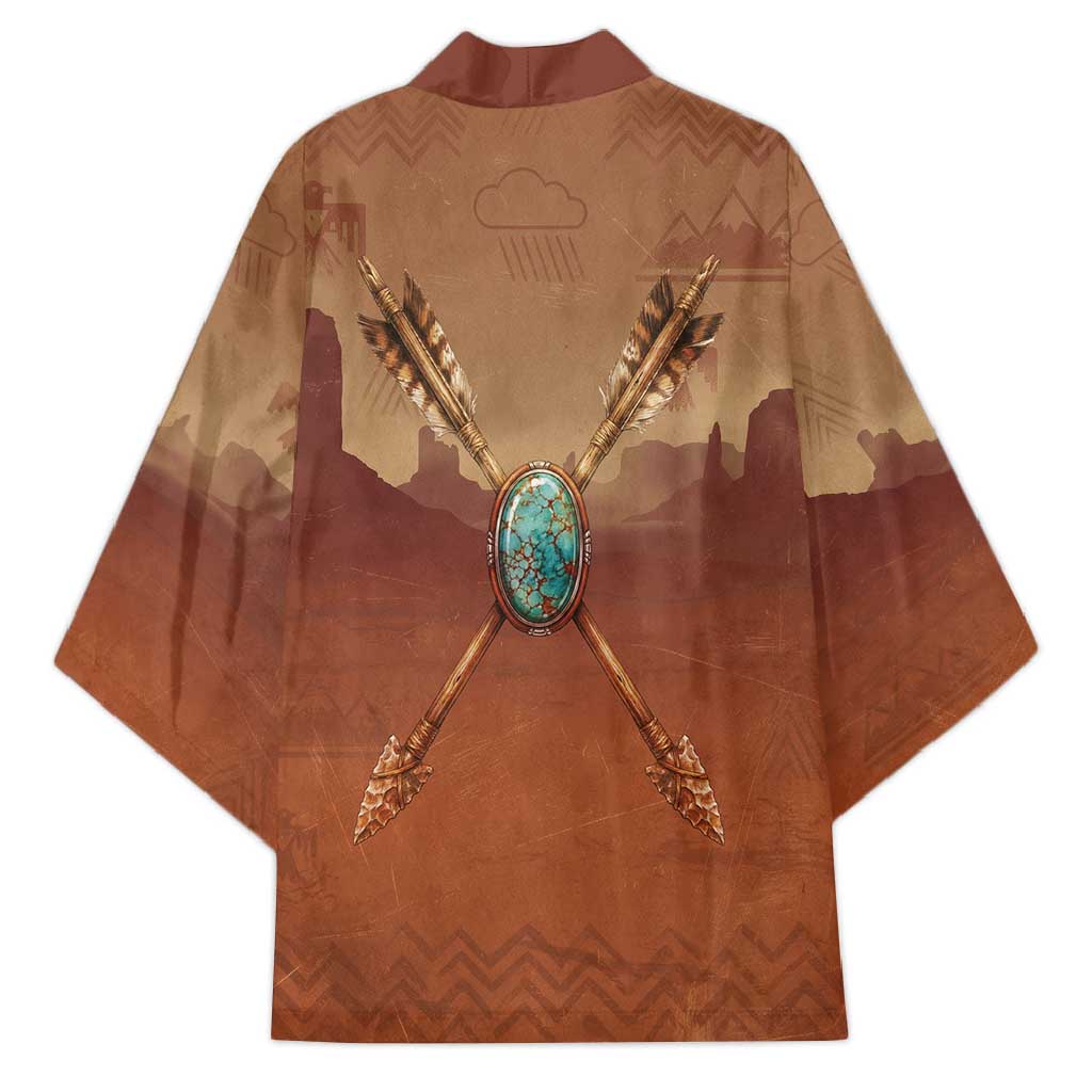 Geronimo Native American Kimono Rifle and Desert Landscape Native American Warrior - Wonder Print Shop