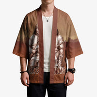 Geronimo Native American Kimono Rifle and Desert Landscape Native American Warrior - Wonder Print Shop