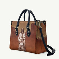 Geronimo Native American Leather Bag Rifle and Desert Landscape Native American Warrior - Wonder Print Shop