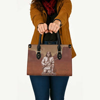 Geronimo Native American Leather Bag Rifle and Desert Landscape Native American Warrior - Wonder Print Shop